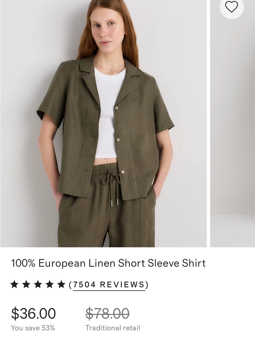 Quince Olive Shirt in Soft Sage